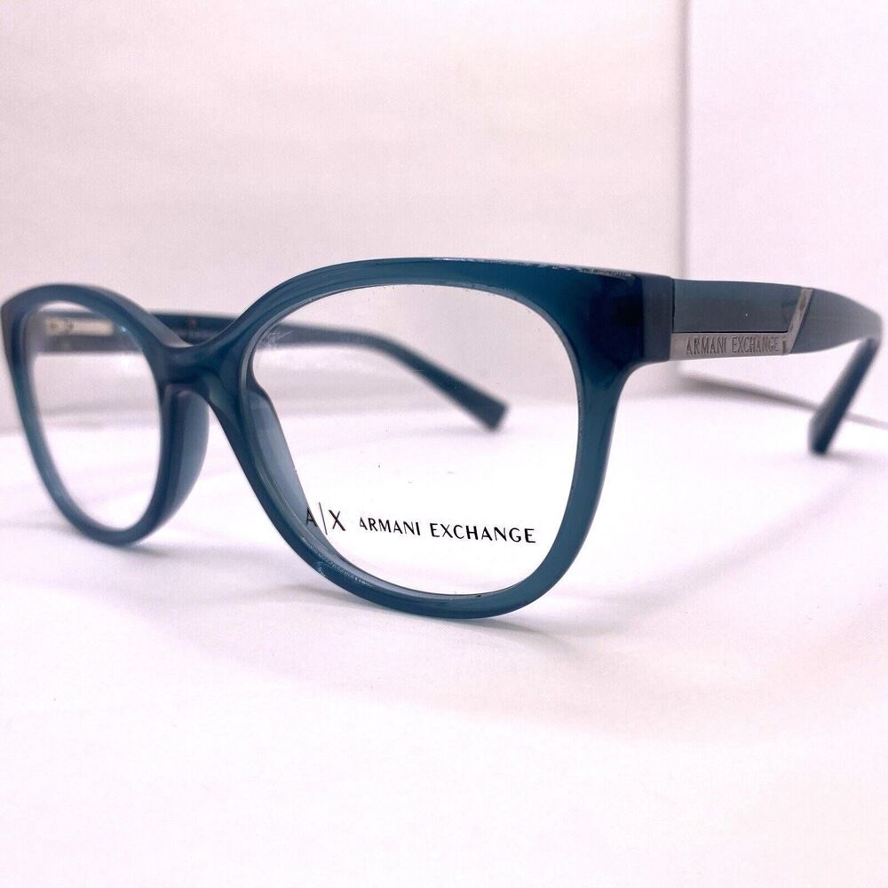 Armani Exchange Eyeglasses Frame AX 3032 8190 53 [] 16 140 MM Blue Silver
